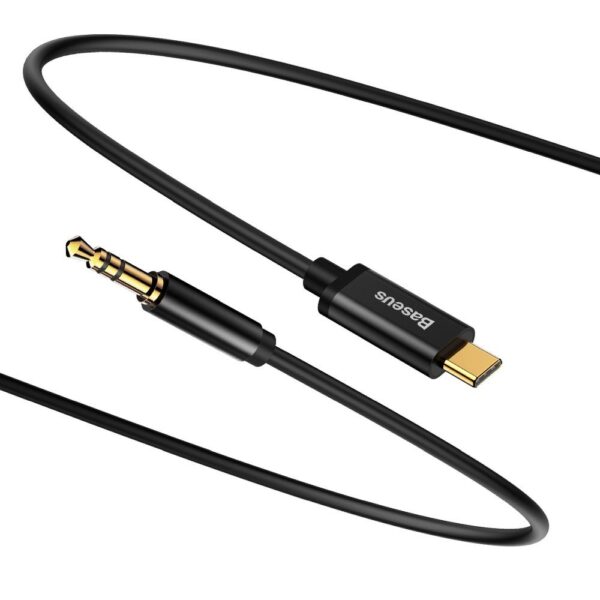 Καλώδιο USB Type C - 3.5mm 1.2m M/M BASEUS μαύρο