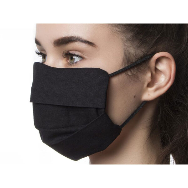 Υφασμάτινη προστατευτική μάσκα μαύρη