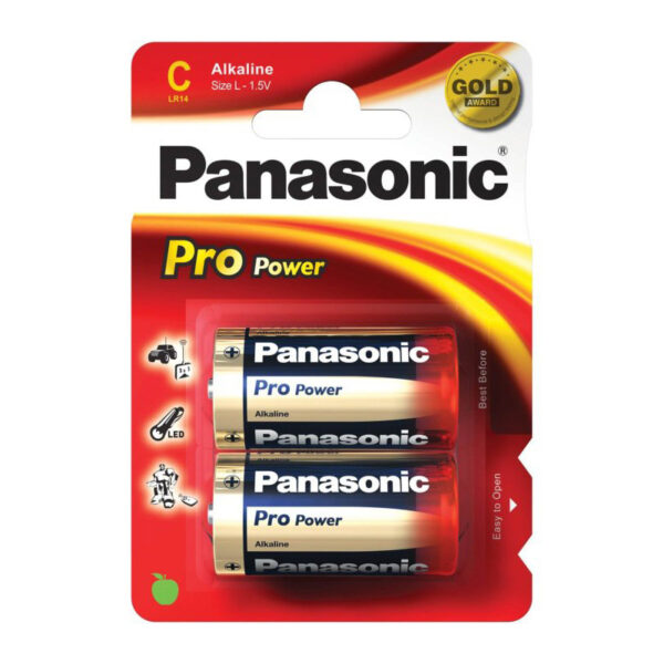Panasonic μπαταρίες αλκαλικές Pro C 1,5V 2τμχ