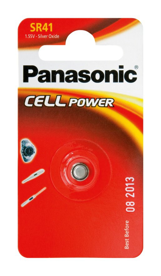 Panasonic SR41 μπαταρία Silver Oxide 1,55V