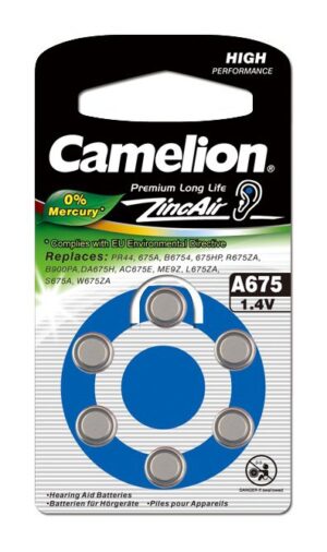 Camelion A675 μπαταρίες Zinc Air 1,4V 6τμχ