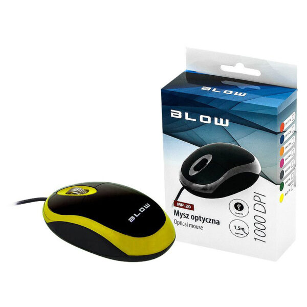Οπτικό Ποντίκι BLOW MP-20 Κίτρινο