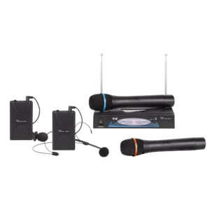 Σύστημα Μικροφώνων 2 Καναλιών Wireless VHF