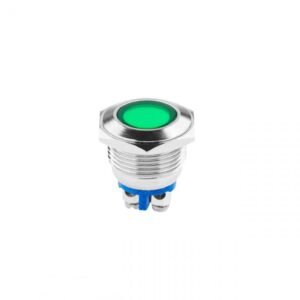 LED 18 mm 230V Μεταλλικό Πράσινο