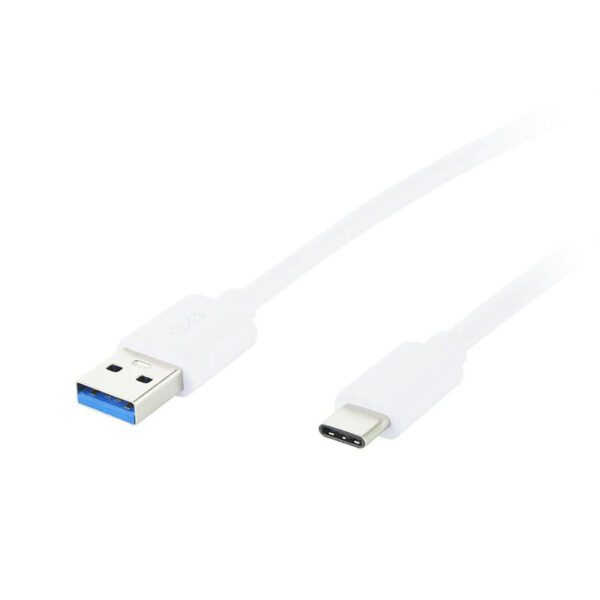 Καλώδιο USB 3.0 A - Type C 0.5m Λευκό